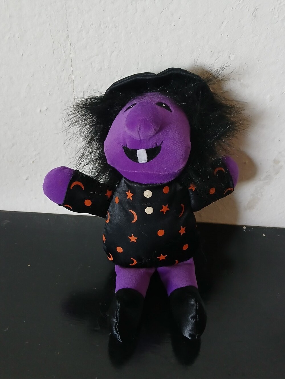 Purple Halloween Witch Plush Toy - Kids Soft Doll